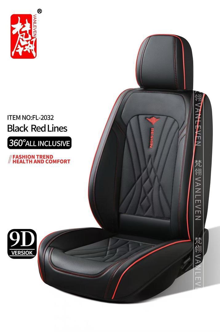Housse 9D Black Red Lines - FL-2032