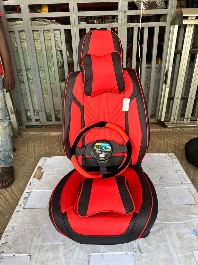 Pack housse Rouge/Noir + Volant