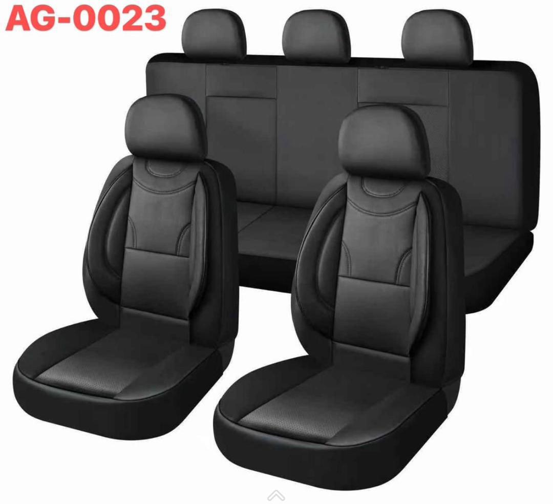 Pack housses 5 places AG-0023 - Cuir noir
